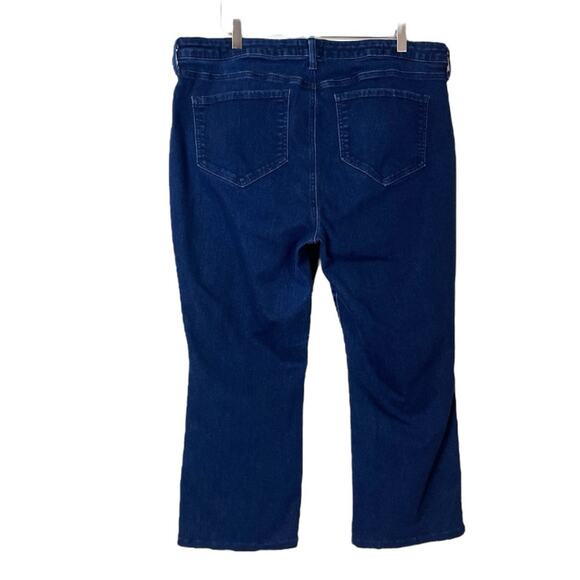NYDJ Barbara Bootcut Crop Jeans Mid Rise Dark Wash Slimming Women’s Size 18W - Picture 2 of 6